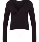 78800 Yoga L/Slv Wrap Shirt - 2199 Black Beauty